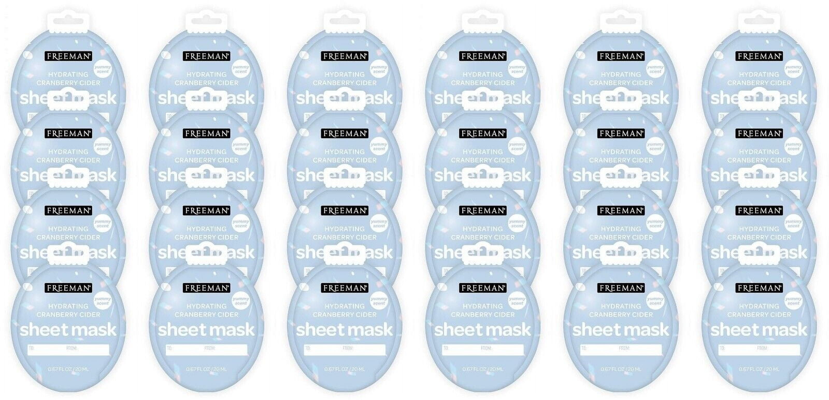 (72) Freeman Face Sheet Masks Hydrating, Detoxifying, Brightening -Gift Set Idea