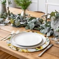 thumbnail image 2 of Spring Gnomes Round 13 Inch Placemats Set of 4, Botanical Yellow Flowers Leaves Wooden Plank HeatResistant Non Slip Place Mats for Dining Table, Wipeable Braided Kitchen Table Mats for Housewarming, 2 of 9