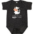 thumbnail image 3 of Inktastic Sorry, I'm a Bit MOOdy Today Cute Cow Pun Boys or Girls Baby Bodysuit, 3 of 5