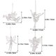 thumbnail image 2 of Acrylic Christmas Tree Hanging Ornaments for Decoration 4Pcs Transparent Angel Pendants, 2 of 5