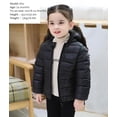 thumbnail image 4 of Chaqueta acolchada AIWUHE con capucha para bebés, color negro claro para invierno, 18-24 m, 4 of 9