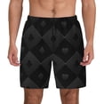 thumbnail image 2 of Goofa Black Poker Printed Men's Swim Trunks Board Shorts Quick Dry Mens Swimming Trunks with Compression Liner,Breathable Fit Hawaii Beach Shorts-3X-Large, 2 of 9