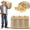 L, variant on 23.6x39 Inch Natural Jute Burlap Sack, 4Pcs Heavy Duty Reusable & Breathable Potato Sack Race Bags, Thickened Jute Food Storage Sacks for Harvest Storage, Field Day Games, Home Organizer, XL