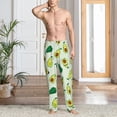 thumbnail image 5 of Uemuo Cartoon Fruit Pattern Men's Wide Leg Palazzo Lounge Pants with Pockets Light Weight Loose Comfy Casual Pajama Pants-Medium, 5 of 9