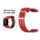 thumbnail image 2 of Sywqhk Correa de reloj de silicona para correa de muñeca de repuesto Polar V800 (rojo negro), 2 of 9