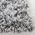 thumbnail image 2 of SAFAVIEH Rio Kynaston Solid Polyester Shag Area Rug, Grey/Ivory, 4' x 6', 2 of 7
