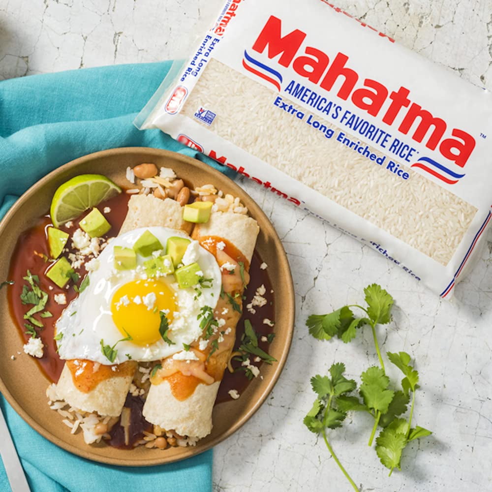 Mahatma Enriched Exrta Long Grain White Rice 1 Lb Bag (Pack of 3)