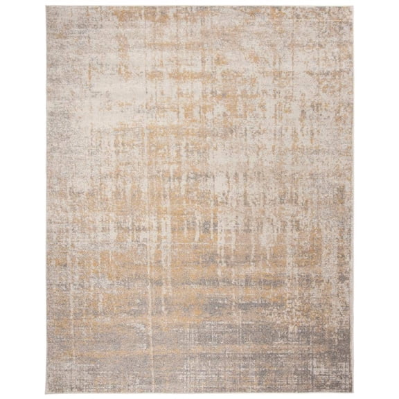 Adirondack Cream/Gold 8 ft. x 10 ft. Abstract Area Rug
