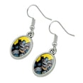 thumbnail image 2 of Batman Character Novelty Dangling Drop Oval Charm Earrings, 2 of 5