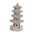 thumbnail image 2 of QSTDGVPW Chinese Style Pagoda Resin Lantern Garden Sculpture Solar Powered Outdoor Statue Light Gray, 2 of 9
