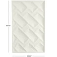 thumbnail image 3 of DecMode White Metal Dimensional Geometric Wall Decor, 3 of 9