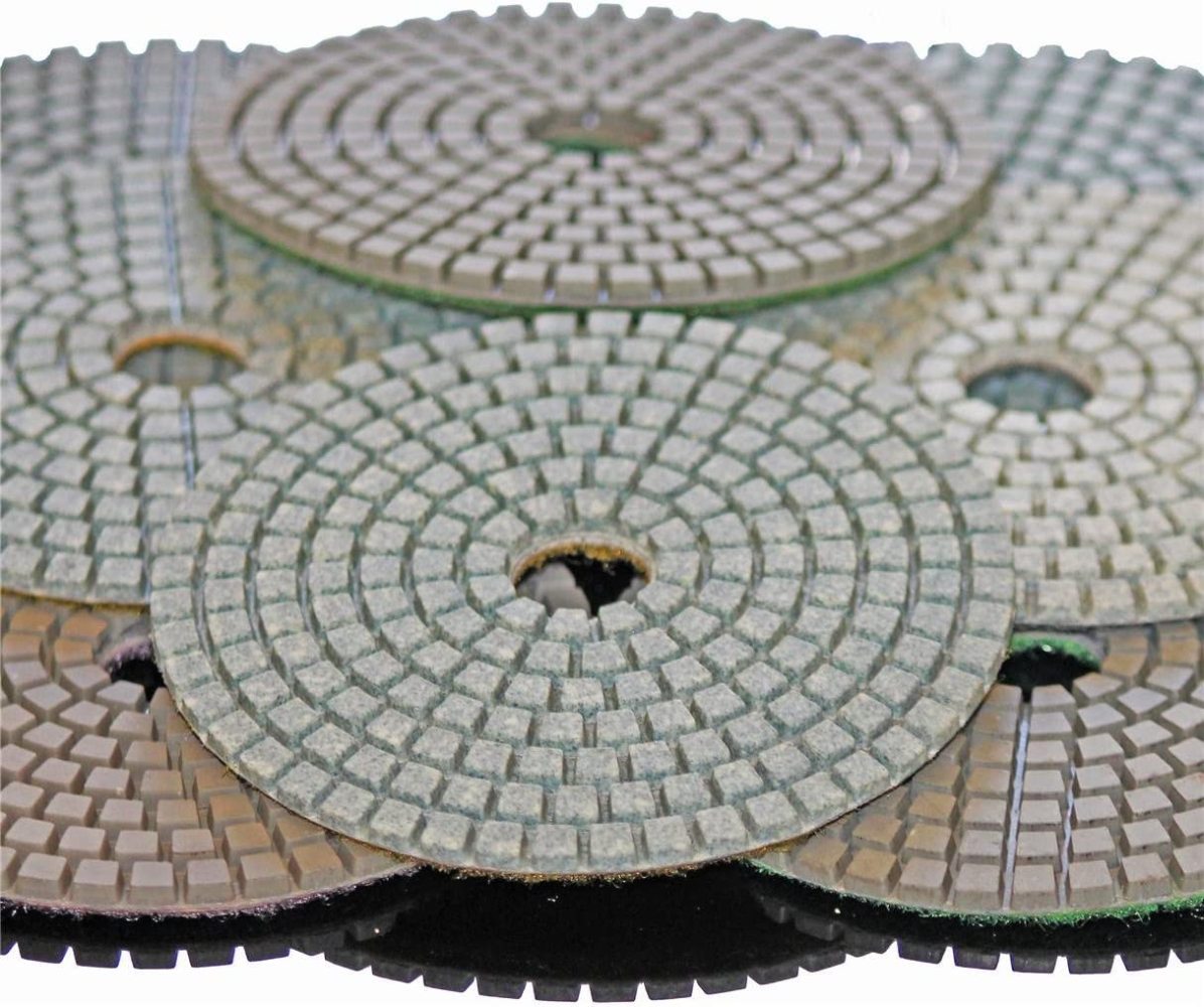 Codllyne PPW240B Diamond Polishing Pads 6 Inch Set For Marble Concrete