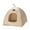 Beige, variant on Indoor/Outdoor Cat Sleeping Tent, Premium Nylon Cat Dog Sleeping Beds, 13.78 inch