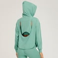 thumbnail image 1 of Sudadera deportiva con capucha para mujer, bolsillo trasero abierto, abertura lateral, manga larga, Abanopi Sudadera con capucha atlética de las mujeres, 1 of 7