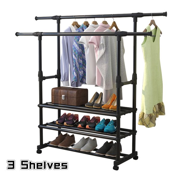Adjustable Clothes Rack Heavy Duty Clothes Rail for Clothing, Garment