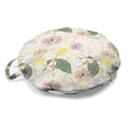 thumbnail image 1 of Japanese Garden Round Floor Cushion with Handle, Painting of Lemons Leaves and Flowers Flourishing Botanical Art, Decorative Pillow for Living Room & Dorms, 18" Round, Multicolor, by Ambesonne, 1 of 4