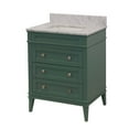 thumbnail image 2 of Eleanor 30" Bathroom Vanity with Sage Green Cabinet and Carrara Marble Top, 2 of 5