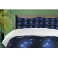 thumbnail image 4 of Ambesonne Constellation Duvet Cover Set, Zodiac Sign Set, 2-Calking, Dark Blue Blue White, 4 of 7