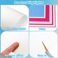 thumbnail image 3 of Uxcell 20Pcs Glitter Cardstock Paper, 250gsm Sparkly Paper White 12x12 inch, 3 of 6
