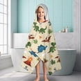thumbnail image 6 of Dinosaur and BE WILD Pattern Hooded Bath Towel，60"x35" for Ages 3 To 12 Kids, Quick Dry Lightweight Soft Microfiber Hood Beach Towel Cover Up for Kids, 6 of 7