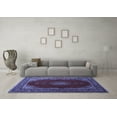 thumbnail image 3 of Ahgly Company Indoor Rectangle Medallion Blue Traditional Area Rugs, 2' x 4', 3 of 4