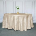 thumbnail image 6 of Efavormart 120" Beige Accordion Crinkle Taffeta Rectangular Table Cover - Perfect for Wedding Ceremonies, Party Dacorations, Upscale Occasions, Birthday Celebrations, and Any Special Event, 6 of 11