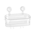 thumbnail image 2 of Shower Caddy Suction Cup, Wall Mounted Rack Organizer Removable Bathroom Shelf, No Drilling Larger Storage Rack Upgraded, Bathroom Suction Caddy, 2 of 9