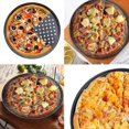 thumbnail image 4 of Baking Steel Pizza Pan With Holes, 12 Inch Bakeware Pizza Tray, Non Stick, 4 of 5