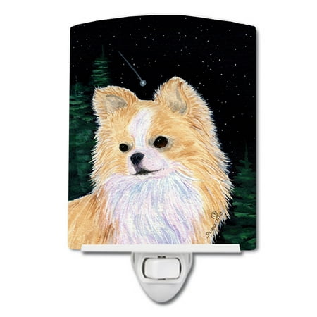 

Caroline s Treasures SS8508CNL Starry Night Chihuahua Ceramic Night Light 6x4x3 multicolor