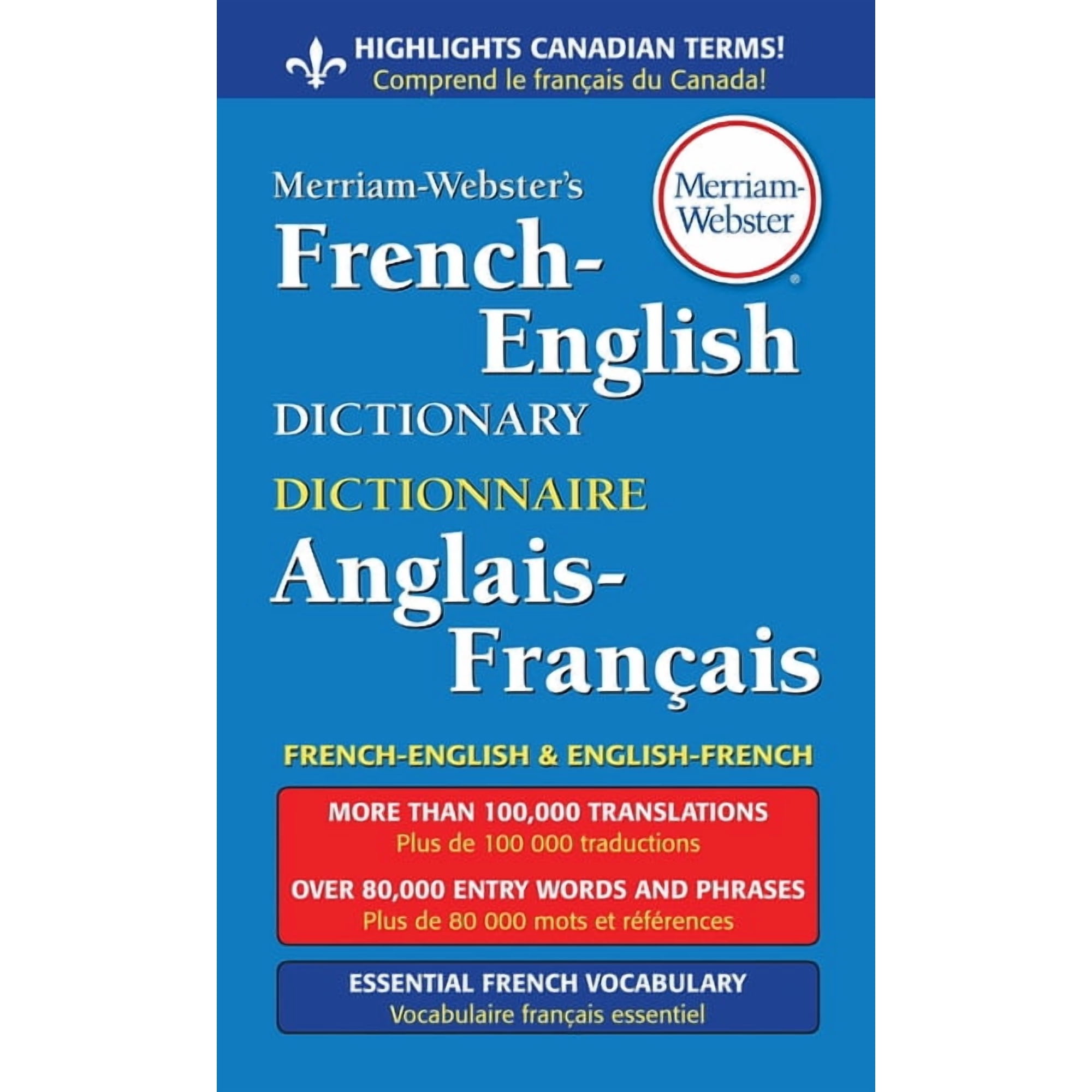 Merriam-Webster's French-English Dictionary, (Paperback)