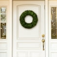 thumbnail image 5 of Faux Foxtail Fern Wreath, Artificial Wreath for the Front Door by Pure Garden, Home Décor, UV Resistant - 20 Inches, 5 of 6
