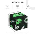 thumbnail image 4 of Lsque Eyeball Monster Printed Tissue Box Cover Holder, Facial Paper Organizer Dispenser,Square with Bottom Belt, PVC Leather Decorative Organizer, 4 of 7