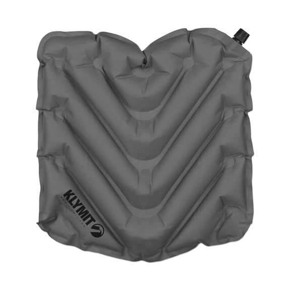 Klymit V Seat Outdoor Cushion, Lightweight Camping Accessory, Gray