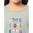 thumbnail image 5 of Ozark Trail Girl's Graphic Long Sleeve Tee, Sizes 4-18 & Plus, 5 of 7