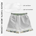 thumbnail image 3 of FORMRS Boys Swim Trunks Quick Dry Mesh Liner Boardshorts Sizes XS-XL, Beige Floral, 3 of 7