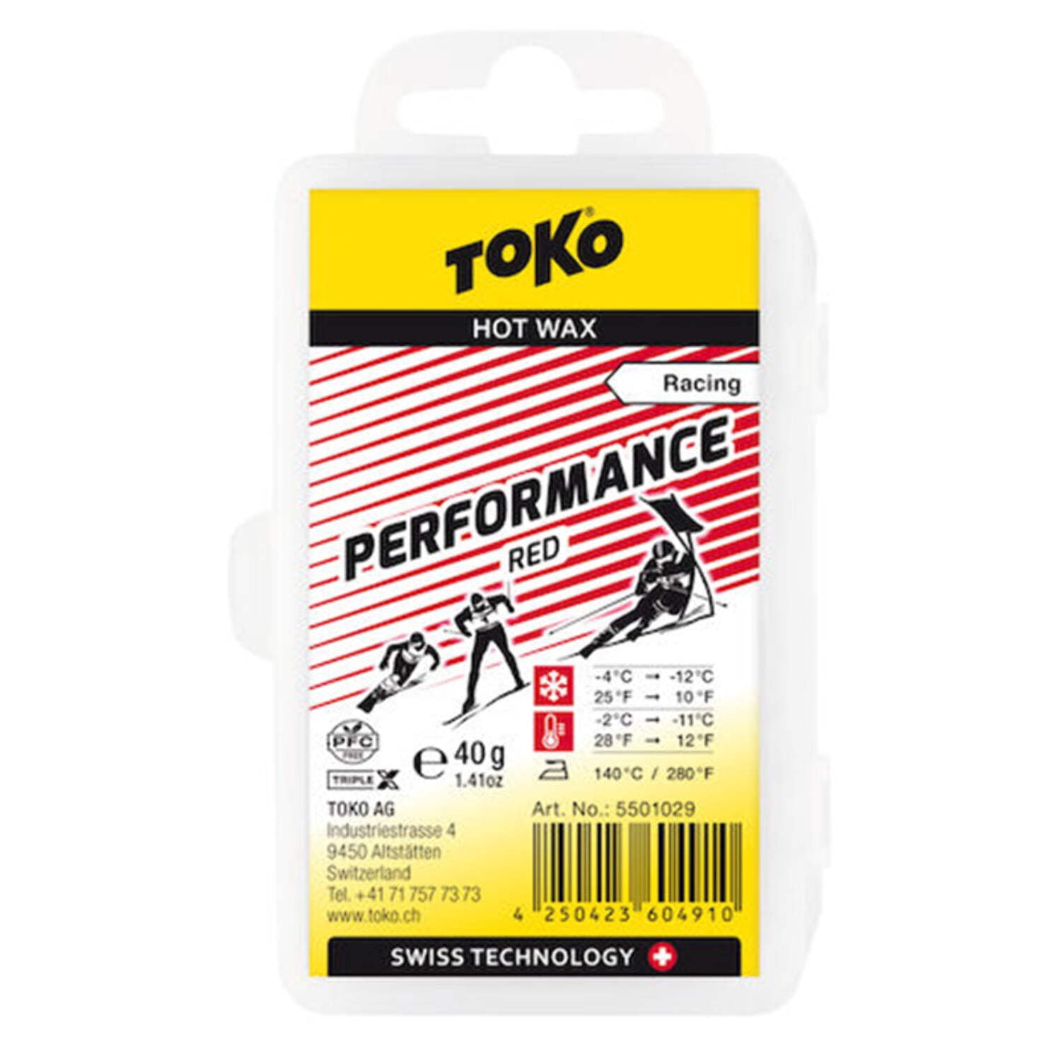 Toko Backshop Universal Ski Wax, Bulk 250g Bar, All Snow