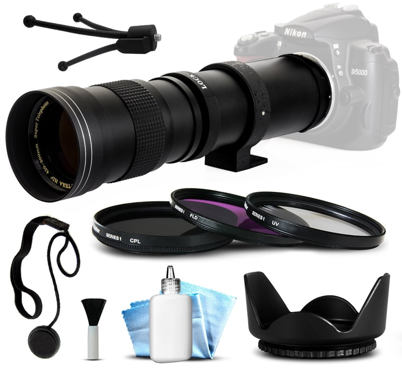 420mm800mm f/8.3 HD Telephoto Lens Bundle for Canon EOS 7D 6D 5D Mark
