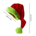 thumbnail image 7 of Shoreew Fluorescent Green Santa Hat Glow-in-The-Dark Christmas Party Hat for Adults Kids Festive Holiday Photo Prop, 7 of 7