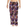 thumbnail image 1 of Gupgi Women Halloween Lounge Pants Spider Web Print Trousers Elastic Waist Drawstring Pajama Bottoms, 1 of 7
