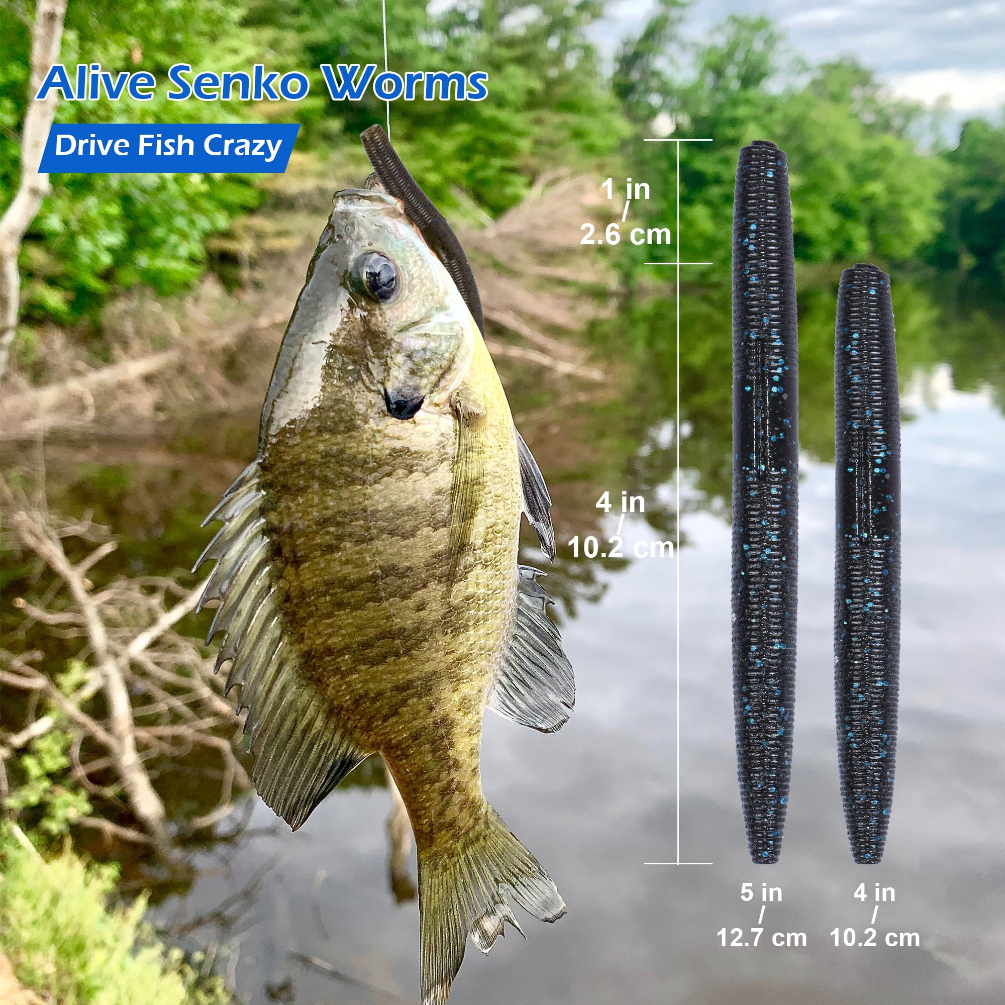 Senko Worm Fishing Kit – Salted Soft Plastic Lures Designed for Bass