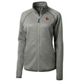 thumbnail image 2 of Women's Cutter & Buck  Heather Gray Fresno Grizzlies Mainsail Sweater-Knit Full-Zip Jacket, 2 of 3