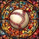 thumbnail image 1 of Pintura de diamante 5D DIY Taladro redondo completo Vidrieras Kit de béisbol Decoración (B6935) Hugtrwg Para estrenar, 1 of 9