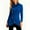 Blue(womens tops), variant on ZHYou Womens Turtleneck Sweaters,Long Sleeve,Cable Knit,Pullover Tops with Buttons,Soft,Warm,Stylish Tunic Tops,Black,Size S