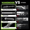 thumbnail image 4 of HANDBODE 7ft Olympic Barbell 45lb (20kg) - Silver, 1000lb High-Capacity Weight Bar for Bench Press and Lifting, Deadlift / Powerlifting / Squat bar for Home Gym Strength Training Workout, 4 of 9