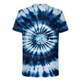 thumbnail image 6 of CFLVAEK Tie Dye T Shirts for Men Big and Tall Round Neck Tshirt Loose Fitted Short Sleeve Tshirts Hippies Fashion Graphic Tees 2025 Navy XXXXL, 6 of 6