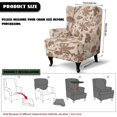 thumbnail image 7 of HUISEFOR Abstract Floral Wingback Armchair Slipcover, Stretch Wing Chair Slipcovers, Wrinkle Resistant, Anti‑Slip, Comfortable, Furniture Protector for Living Room, 7 of 7