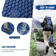 thumbnail image 4 of 2 Person Camping Mat with Air Pillow Portable Air Mattress Waterproof Backpacking Sleeping Pad, 4 of 7