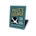 thumbnail image 4 of Pilot's Lounge Welcome Novelty Sign, Metal Wall Decor - 10x14 inches, 4 of 4