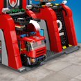 thumbnail image 3 of LEGO City Fire Station with Fire Truck Toy, Action Packed Fire Station Toy Playset, Birthday Gift Idea for Kids Ages 6 and Up who Love Pretend Play Toys, Includes a Dog Figure and 5 Minifigures, 60414, 3 of 6
