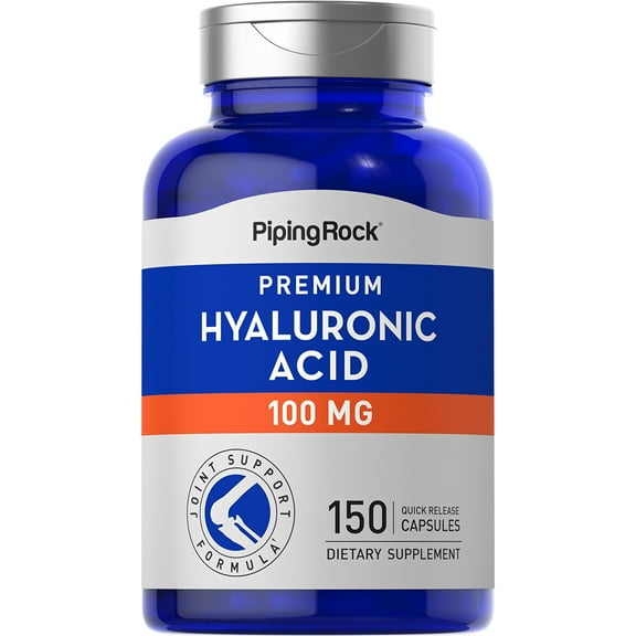 Hyaluronic Acid Capsules 100mg | 150 Count | By Piping Rock